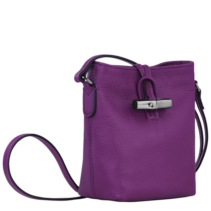 Violet Purple Women's Longchamp Roseau XS Crossbody Bags | 190487-CAJ