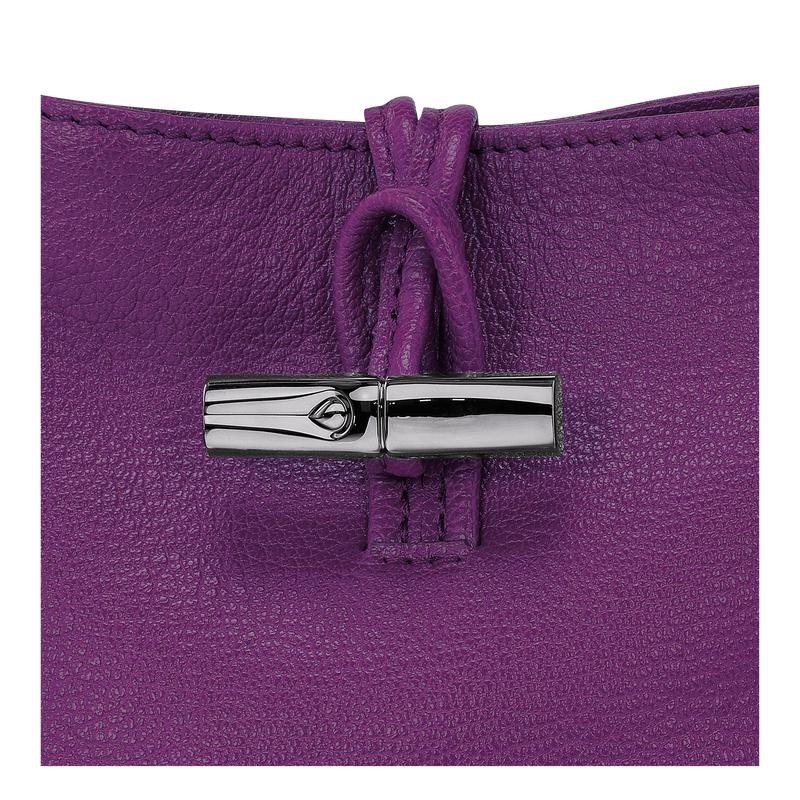 Violet Purple Women's Longchamp Roseau XS Crossbody Bags | 190487-CAJ